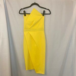 Asymmetrical Strapless Dress